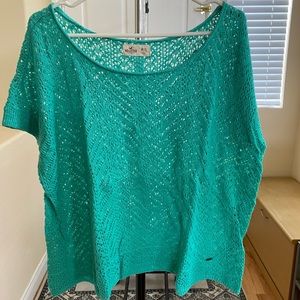 Hollister green shirt size M/L